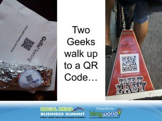 Offering a simple fallback method makes sure you're maximizing who sees the additional content to which you link your QR Code.Integrate SMS component to your campaign so those without access to smart phones can access your content as well.