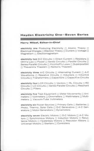 (Hayden) electricity 1 2nd edition (1976)