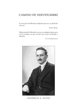 Camino de Servidumbre - Friedrich Hayek
