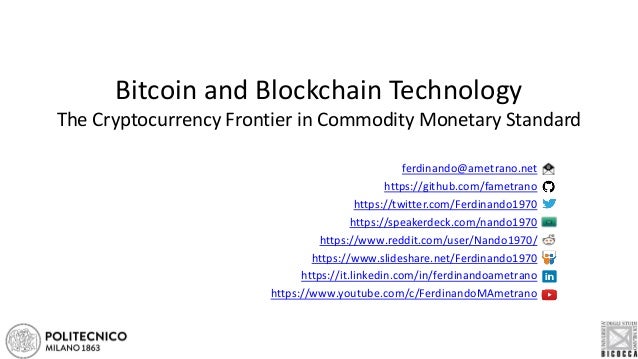 Bitcoin And Blockchain Technology Hayek Money - 