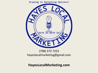 (708) 372 7253
hayeslocalmarketing@gmail.com
HayesLocalMarketing.com
 