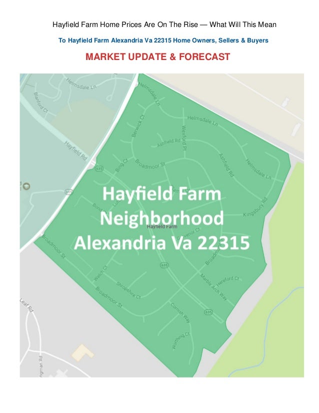 Hayfield farms Alexandria Va 22315 homes market update rising prices