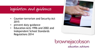 • Trojan Horse affair
• “three missing London schoolgirls
'travelling to Syria to join Isil” –
February 2015
• “ISIS: two more teens feared to have
fled UK to join terror group in Syria” –
April 2015
 