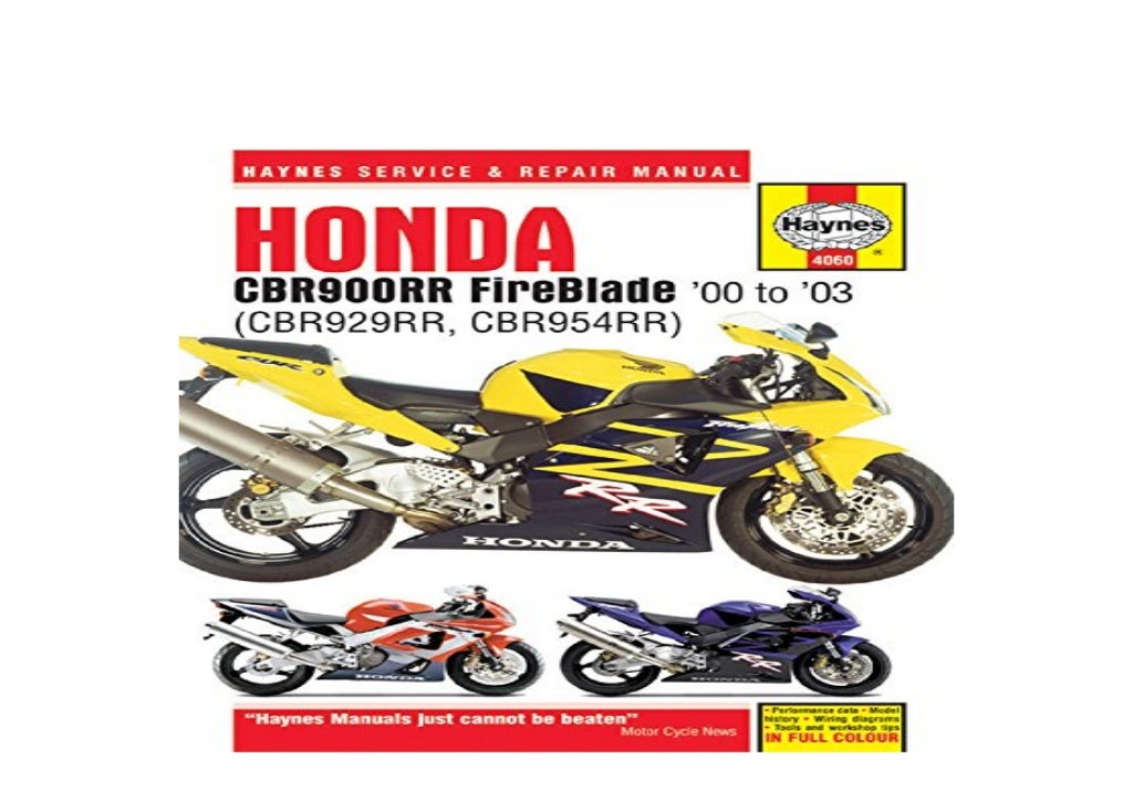 pdf library Haynes 0203 Honda CBR954RR Repair Manual ^^Full_Books^^