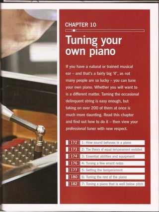 Haynes piano manual tuning