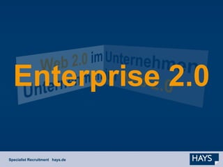 Enterprise 2.0 - die Kunst loszulassen. Mit Web 2.0 zu flexiblen Unternehmensnetzwerken