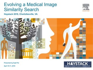 Presented by Sujit Pal
April 10-11, 2018
Evolving a Medical Image
Similarity Search
Haystack 2018, Charlottesville, VA
 