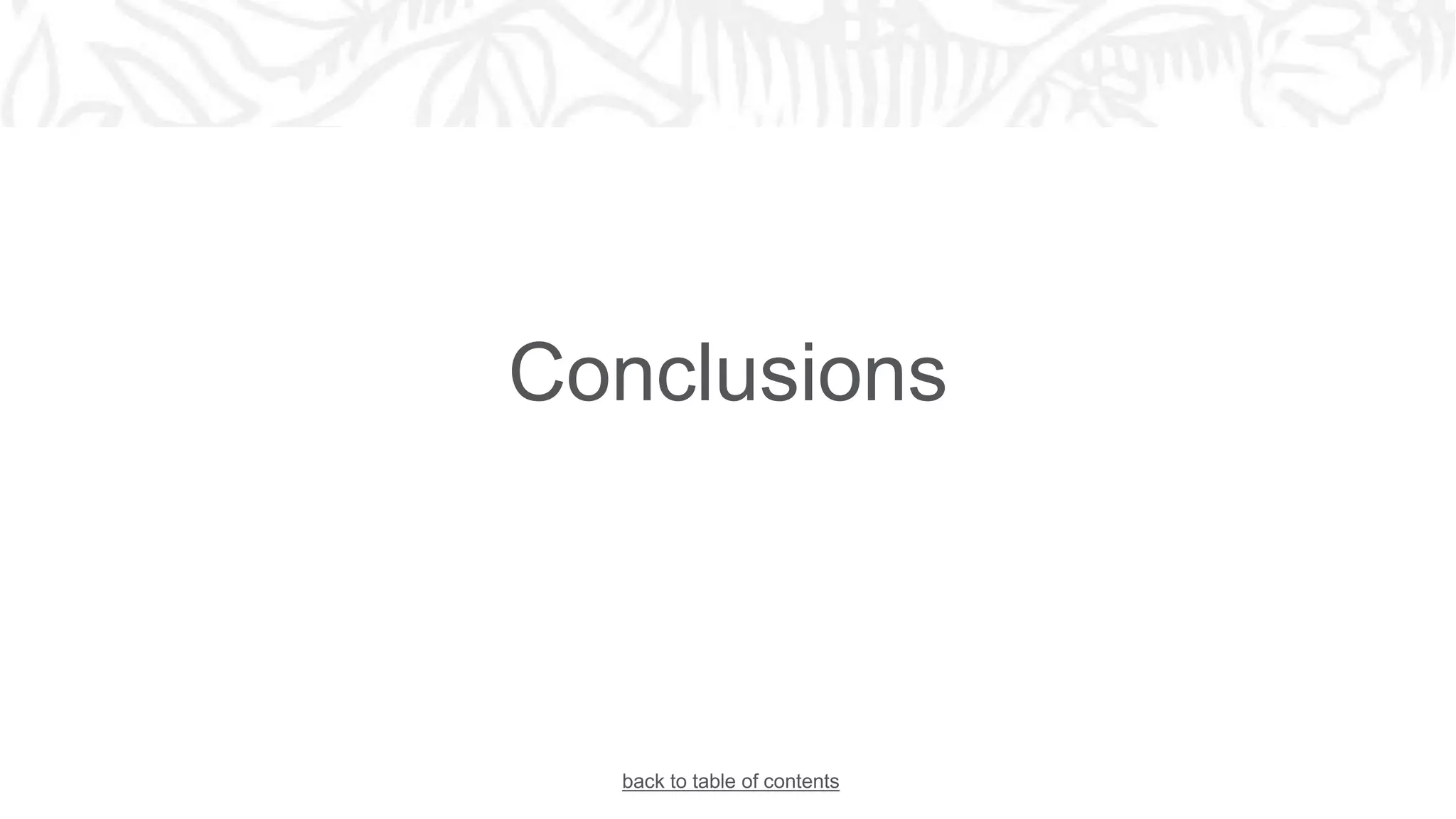 Conclusions
back to table of contents
 