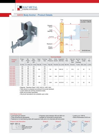 Kin Long Point Fixing Catalogue.pdf Stone Fixing Technical Catalog | PDF
