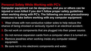 Computer Hazard Caution While Using Hazard | PPTX