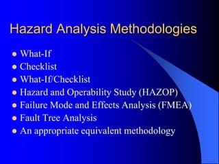 Hazard analysis | PPT