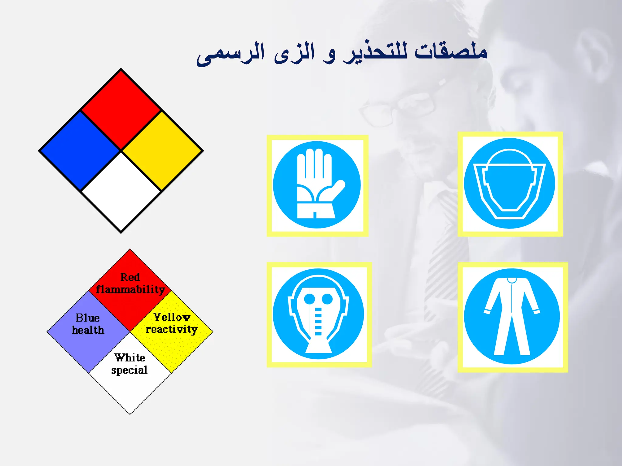 ‫ملصقات‬
‫ل‬
‫لتحذير‬
‫الرسمى‬ ‫الزى‬ ‫و‬
 