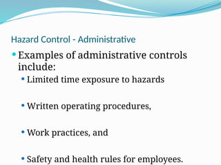 Comprehensive Guide to Hierarchy of Hazard Control in Workplaces | PPTX