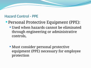 Comprehensive Guide to Hierarchy of Hazard Control in Workplaces | PPTX