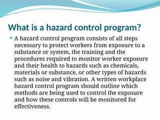 Comprehensive Guide to Hierarchy of Hazard Control in Workplaces | PPTX