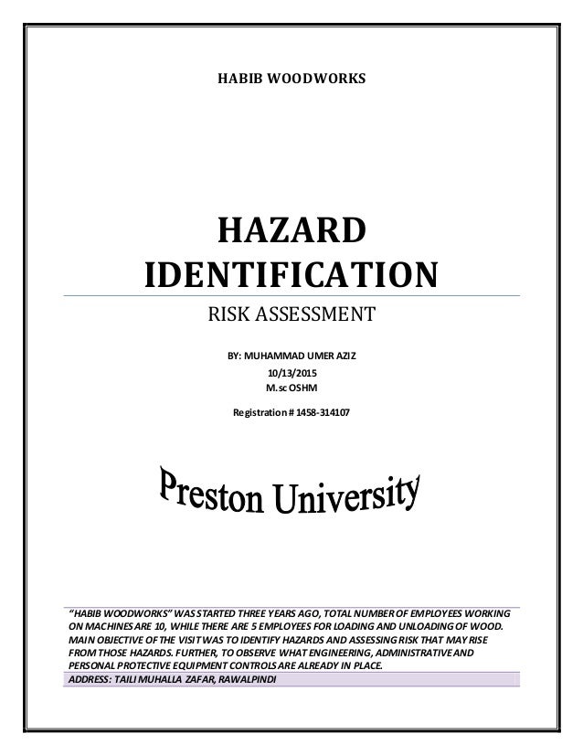 hazard identification wood working hazard assessment