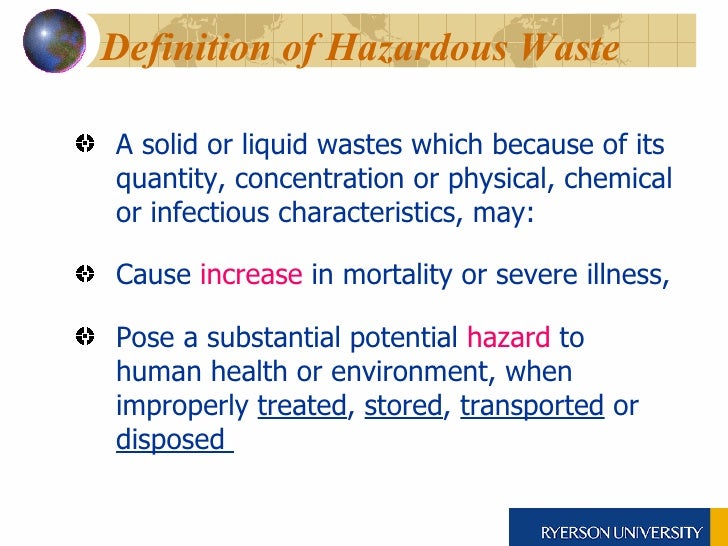 Hazardous Waste Management