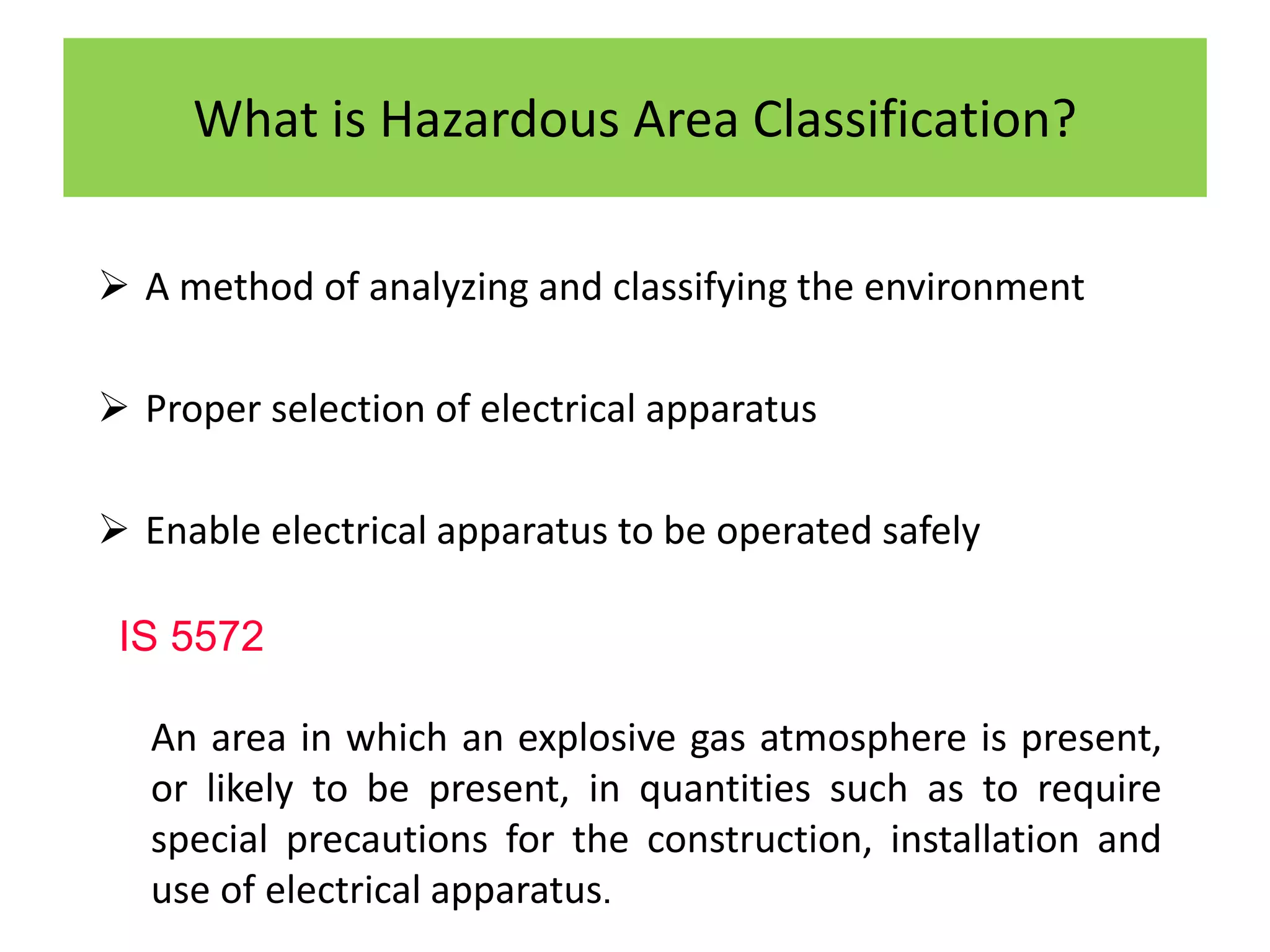 Hazardous Area Classification