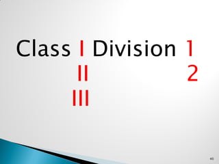 Class I Division 1
II 2
III
40
 