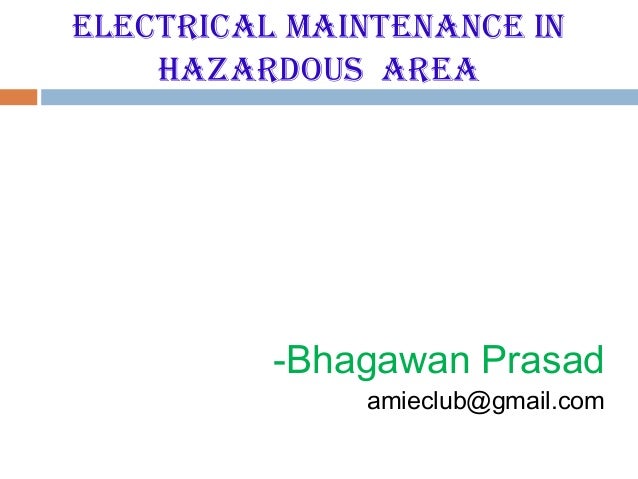 Electrical Hazardous Area Classification Chart