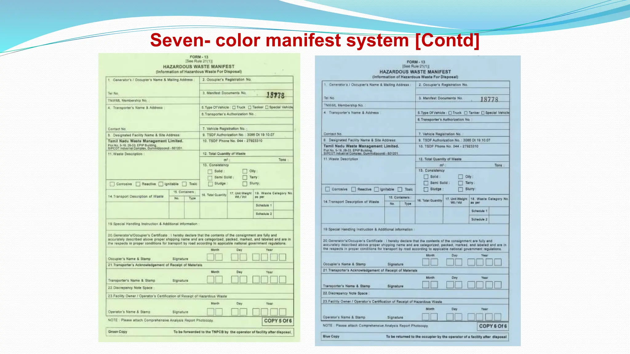 Hazardous waste handling procedure Standard Operating Procedure PPT