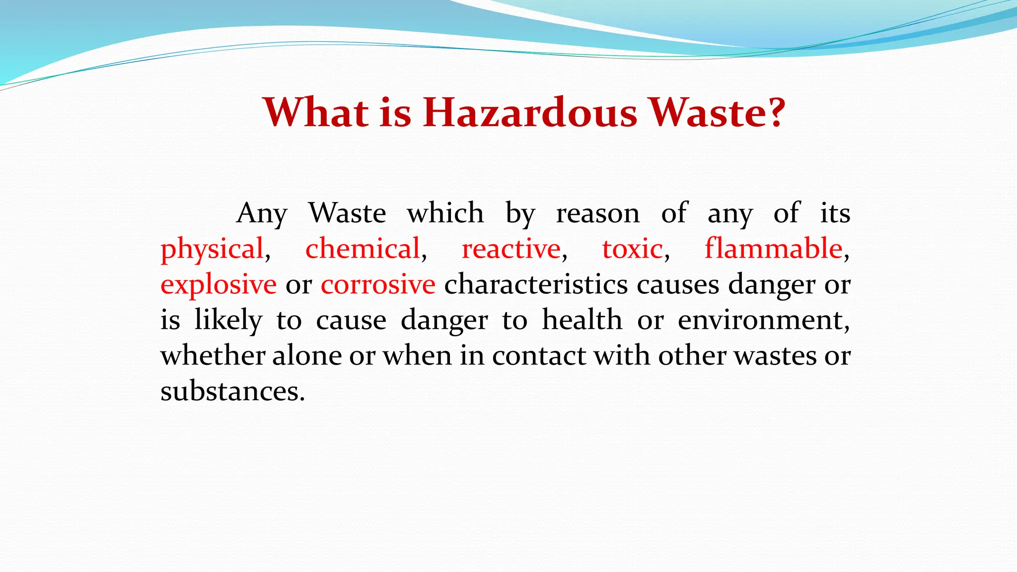 Hazardous waste handling procedure Standard Operating Procedure PPT