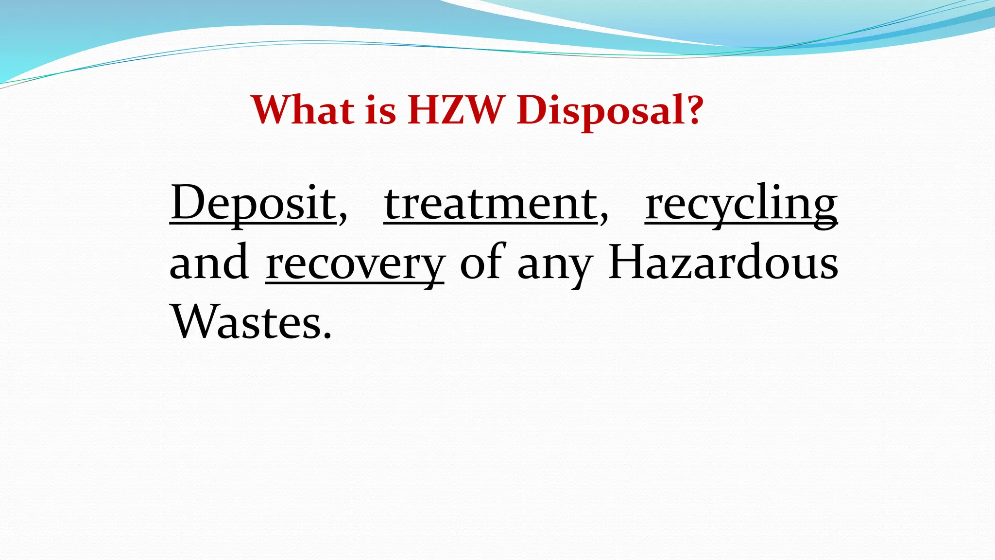 Hazardous waste handling procedure Standard Operating Procedure PPT