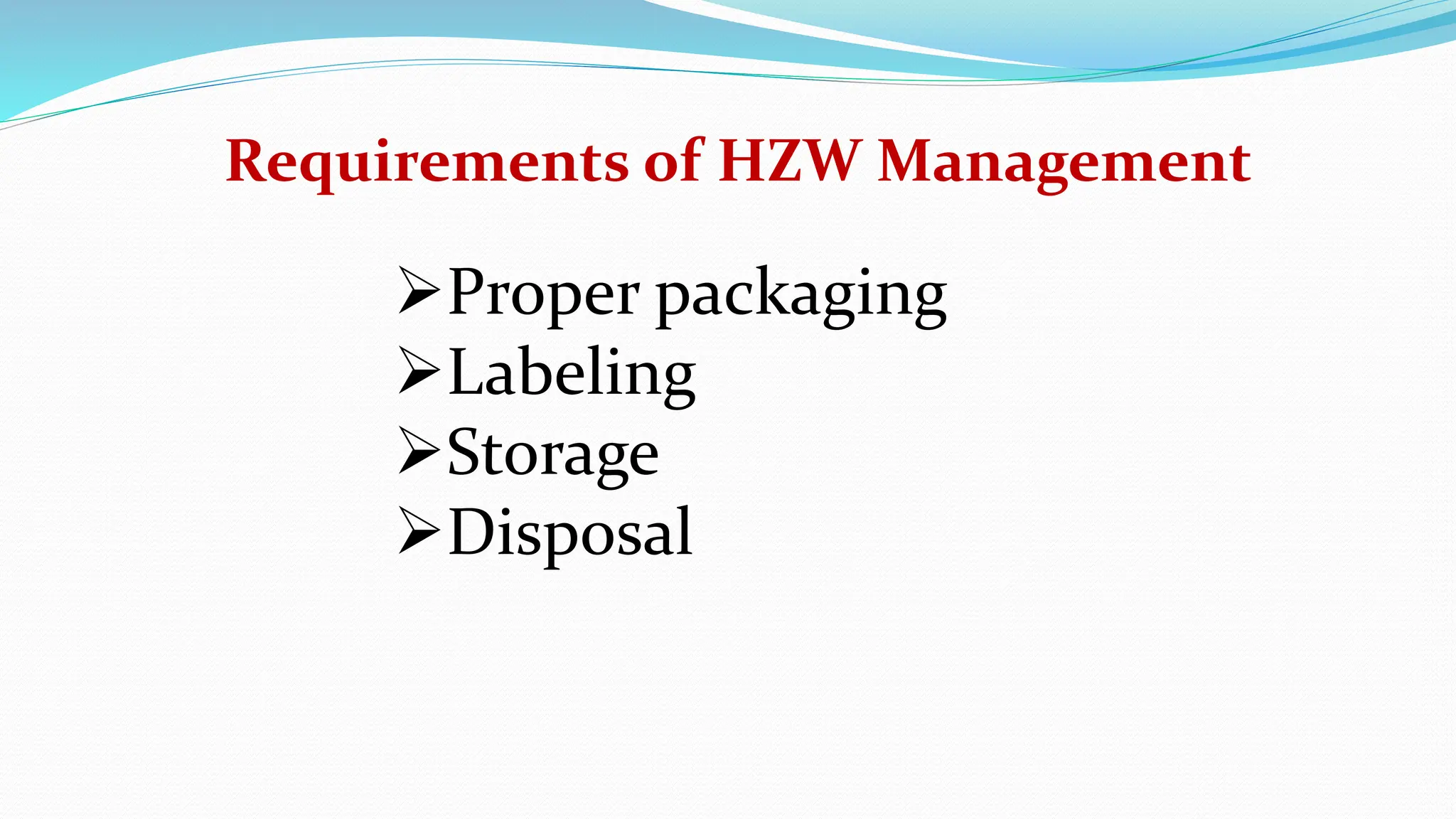 Hazardous waste handling procedure Standard Operating Procedure PPT