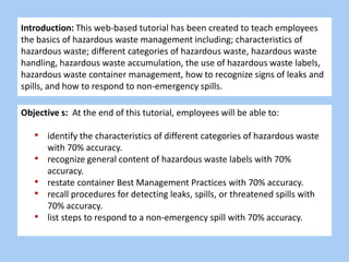 Hazardous waste management | PPTX