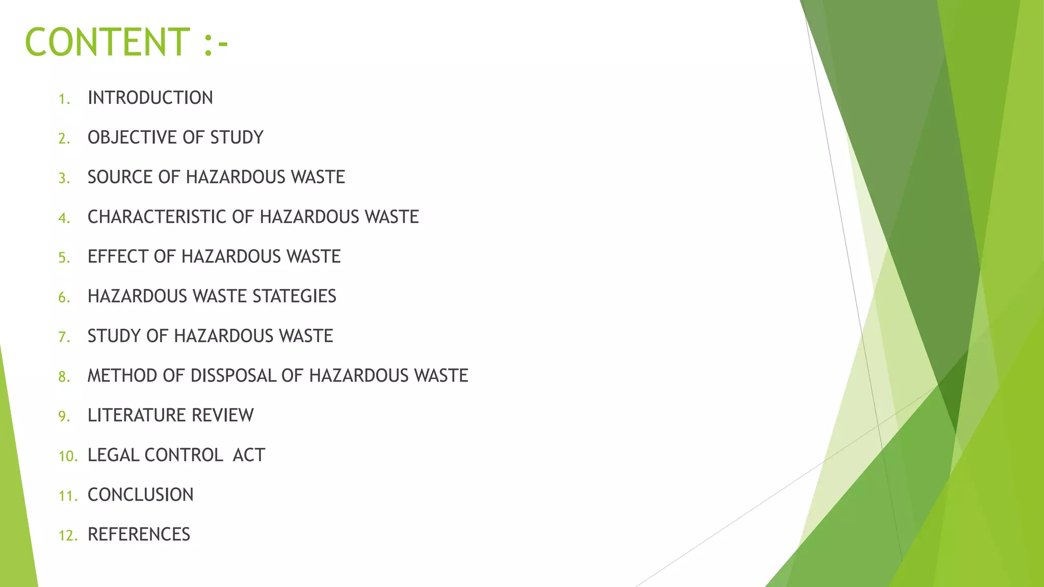 Hazardous waste management | PPTX
