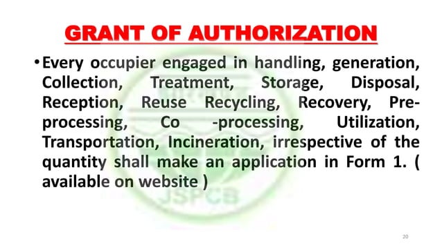 Hazardous Waste Management Ppt 25 06 2019 Pptx Civil Engineering