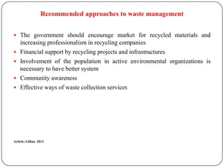 Solid Waste Management Challengies for Cities in Developing Countries ...
