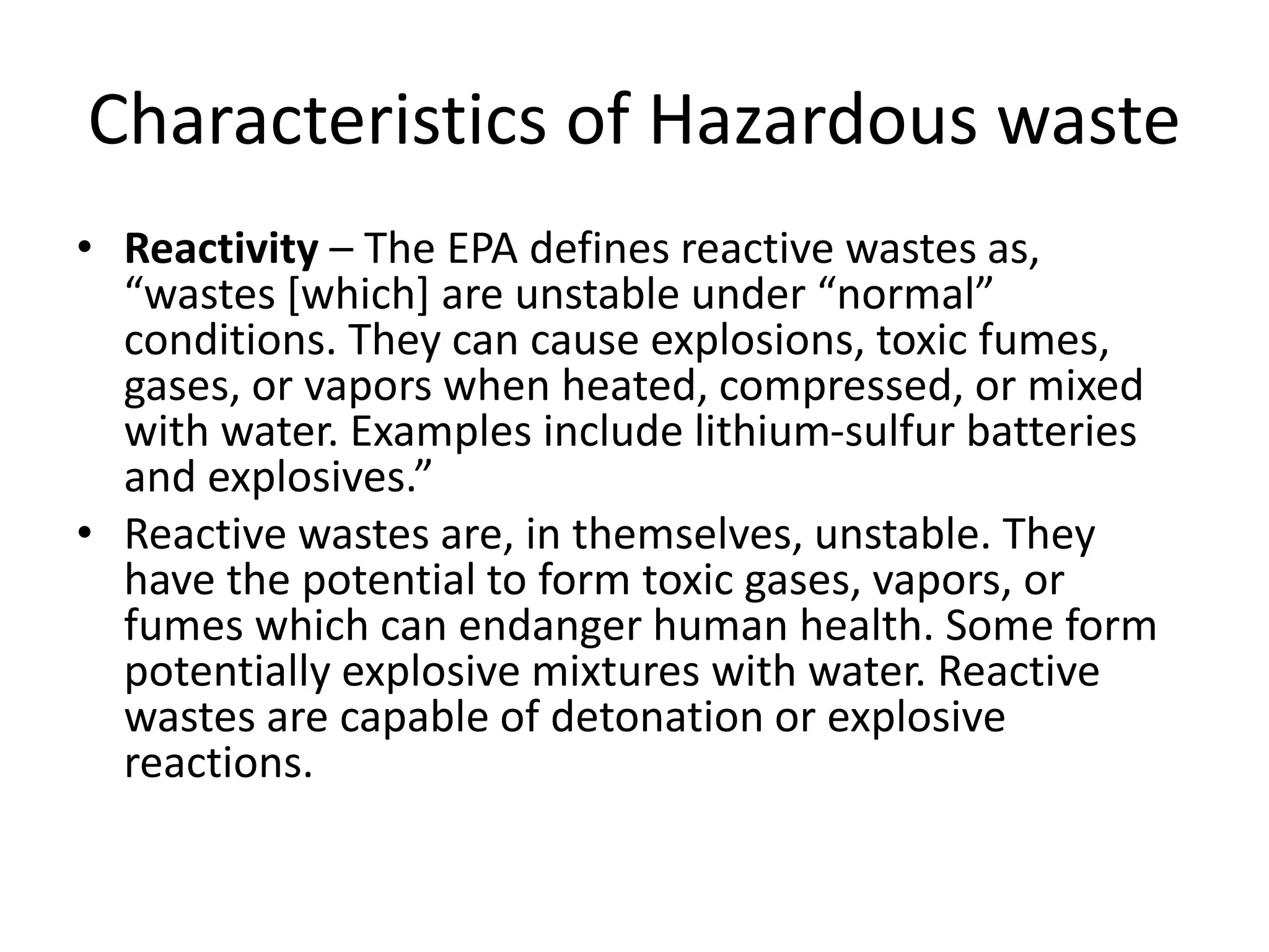 Curated visual reference: Visual Reference: Hazardous Waste And Waste Management System Pptx