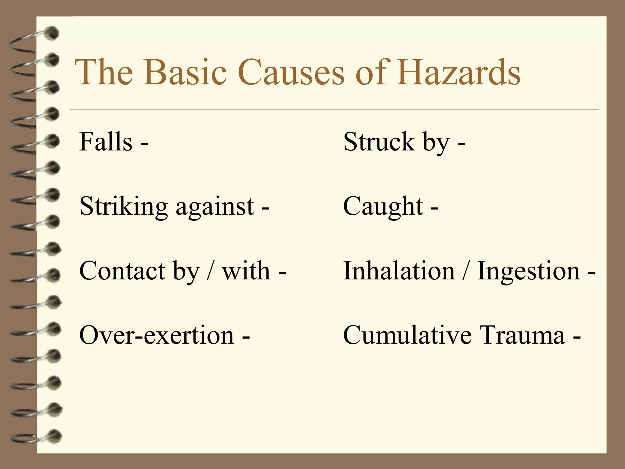 Hazard Recognition Training Generic | PDF