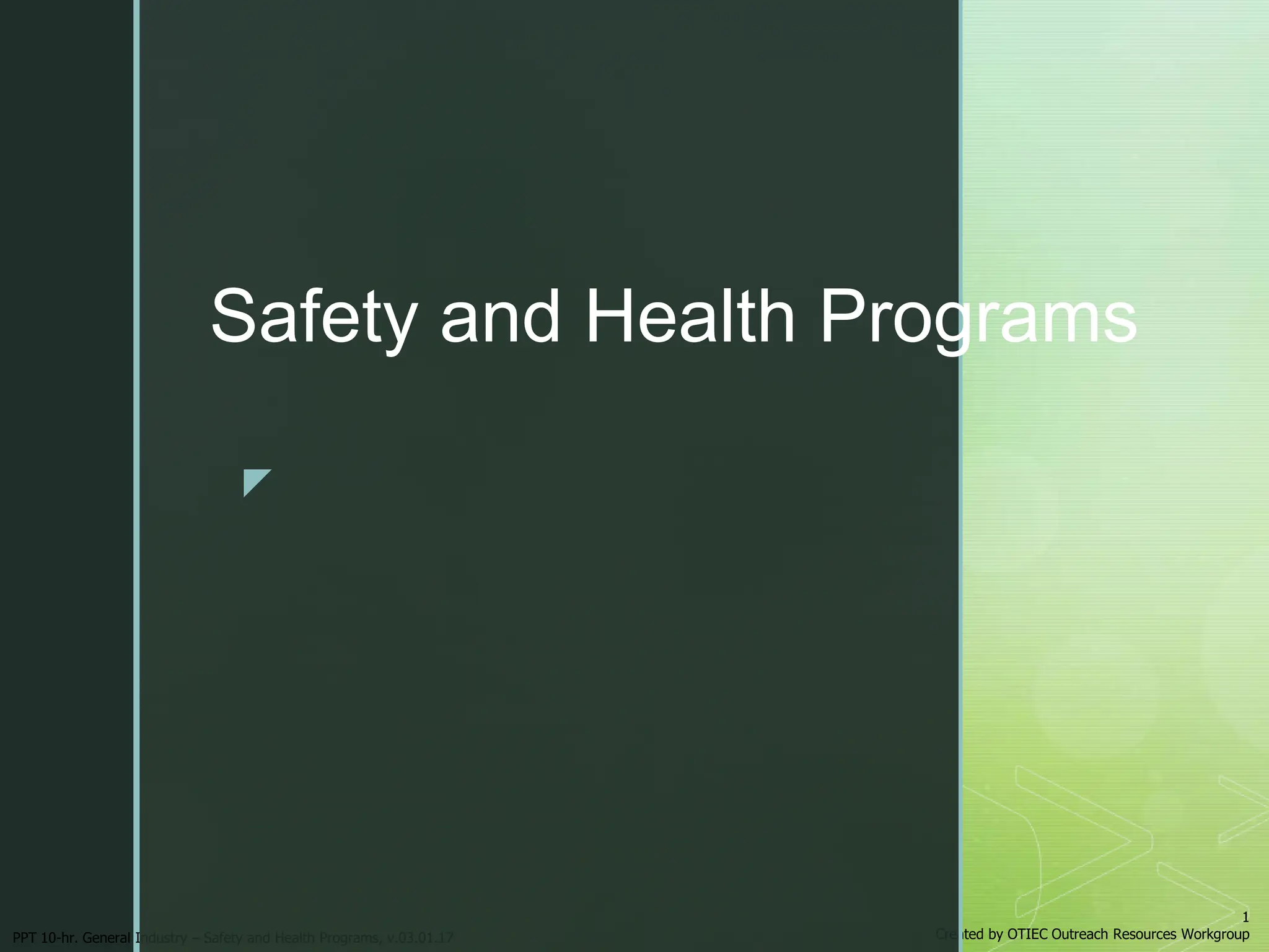 Introduction Of Hazard Risk Osha Slide Pptx