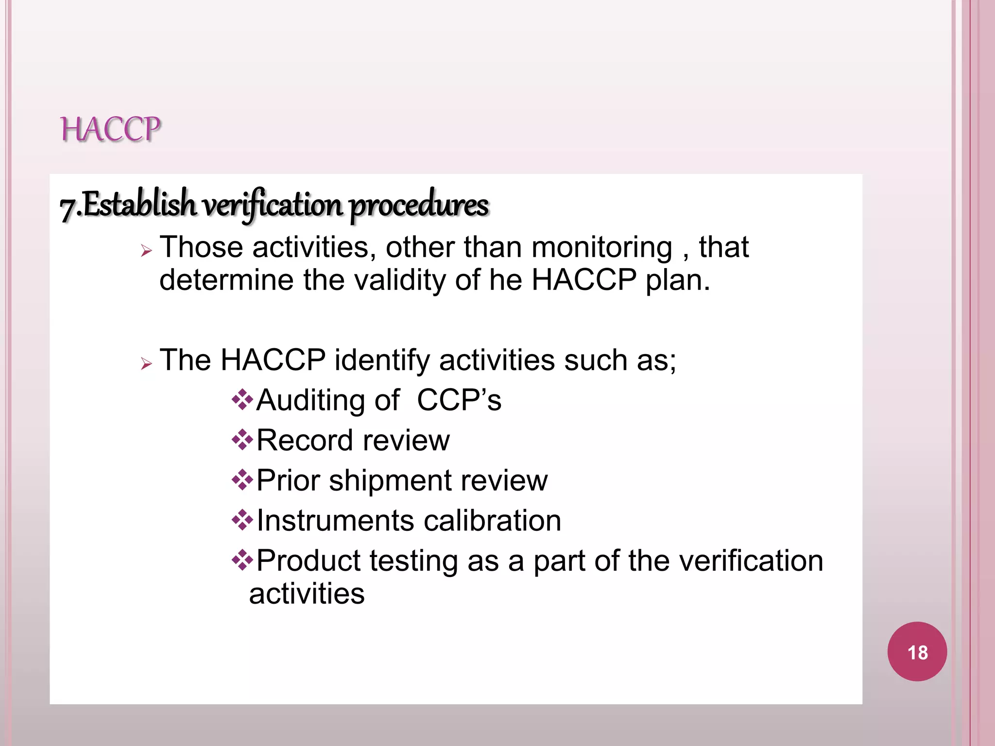 Hazards analysis and critical control points | PPTX