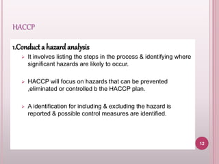 Hazards analysis and critical control points | PPTX