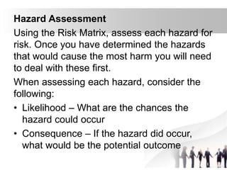 Hazpac Risk Matrix Hazards and risk management | PPTX