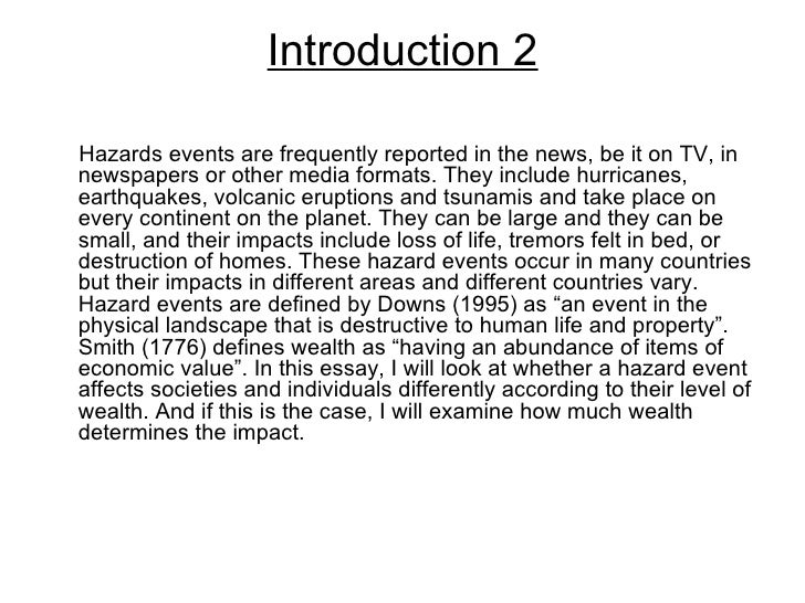 Essay about earthquake