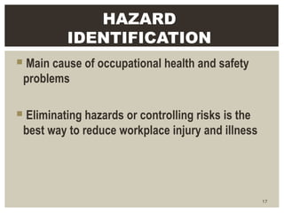 Hazard Awareness Problem hazards identification &RISK MANAGEMENT & AWARENESS ABOUT THE SYSTEM | PPT