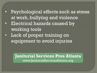 Janitorial cleaning company hazards | PPTX
