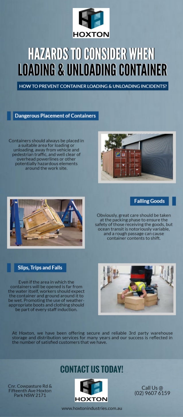 Hazards To Consider When Loading & Unloading Container