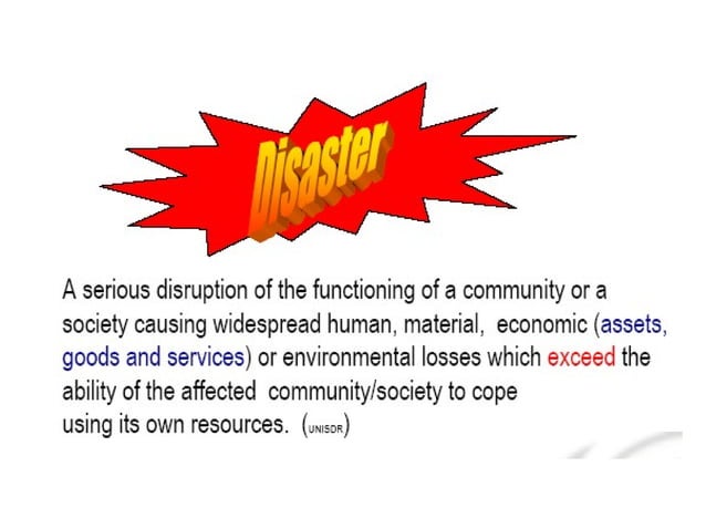 Hazards Types Of Disasters Ppt