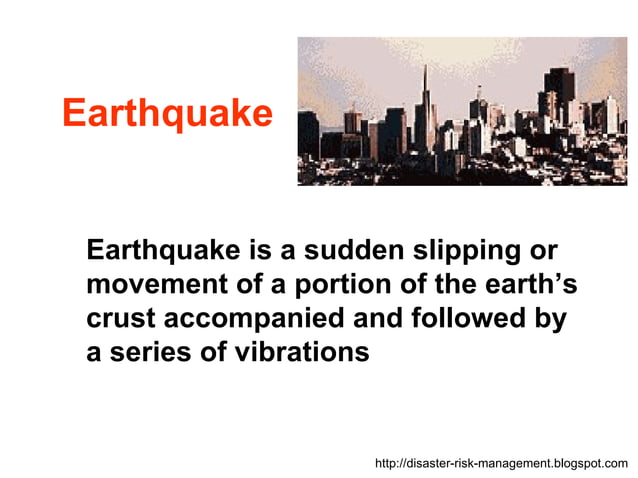 Hazards & Types Of Disasters | PPT