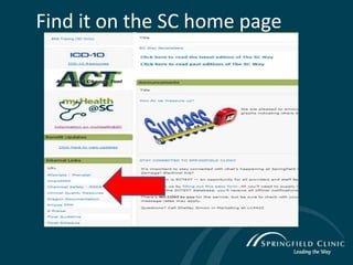 Find it on the SC home page
 