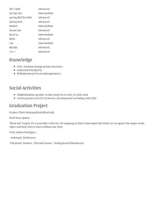 Hazem ashraf cv | PDF