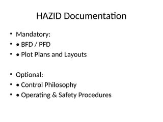 HAZID_ presentation BASICS OVERVIEW AND mETHODOLOGY | PPTX