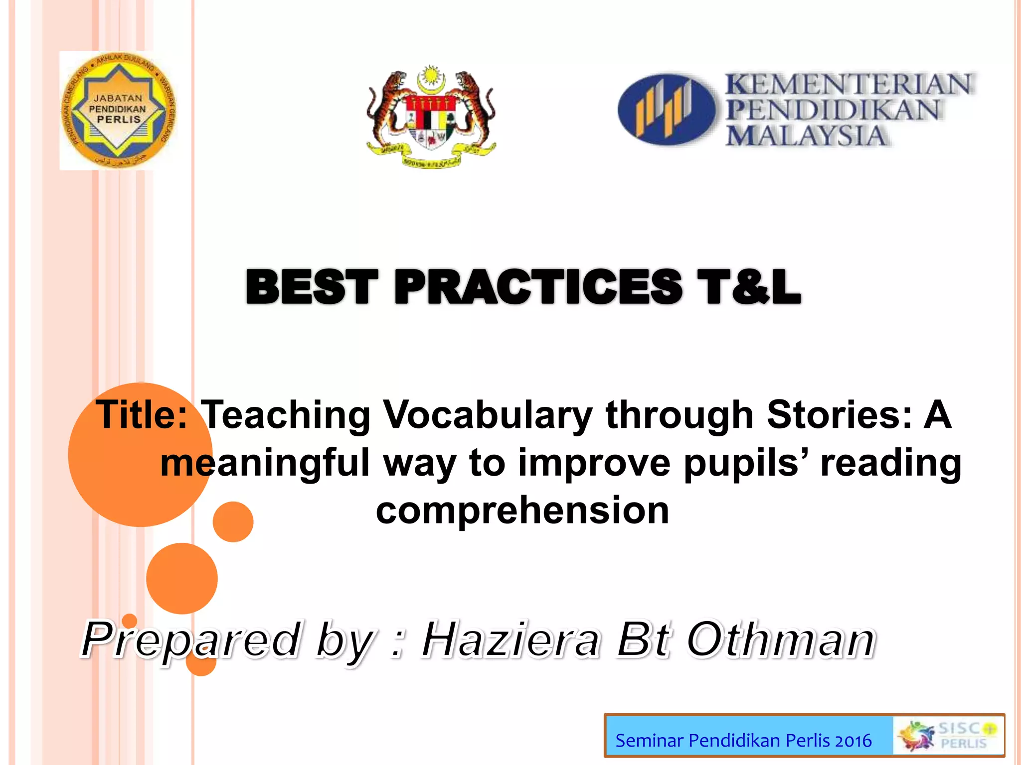 Teaching Vocabulary through Stories | PPTX