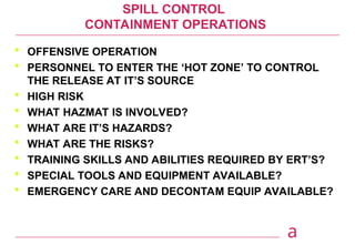 Comprehensive Hazardous Materials Incident Management and Response ...