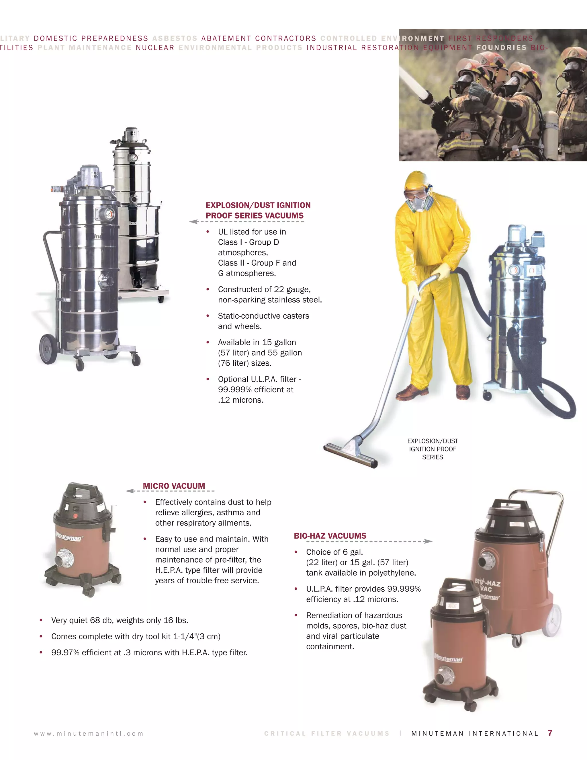 Minuteman HazMat Product Catalog 2010 PDF